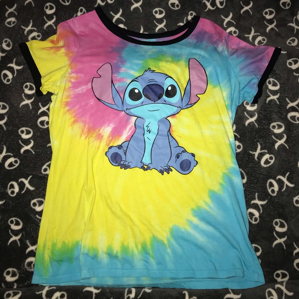 Tie dye stitch shirt